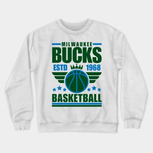 Milwaukee Bucks 1968 Basketball Retro Crewneck Sweatshirt